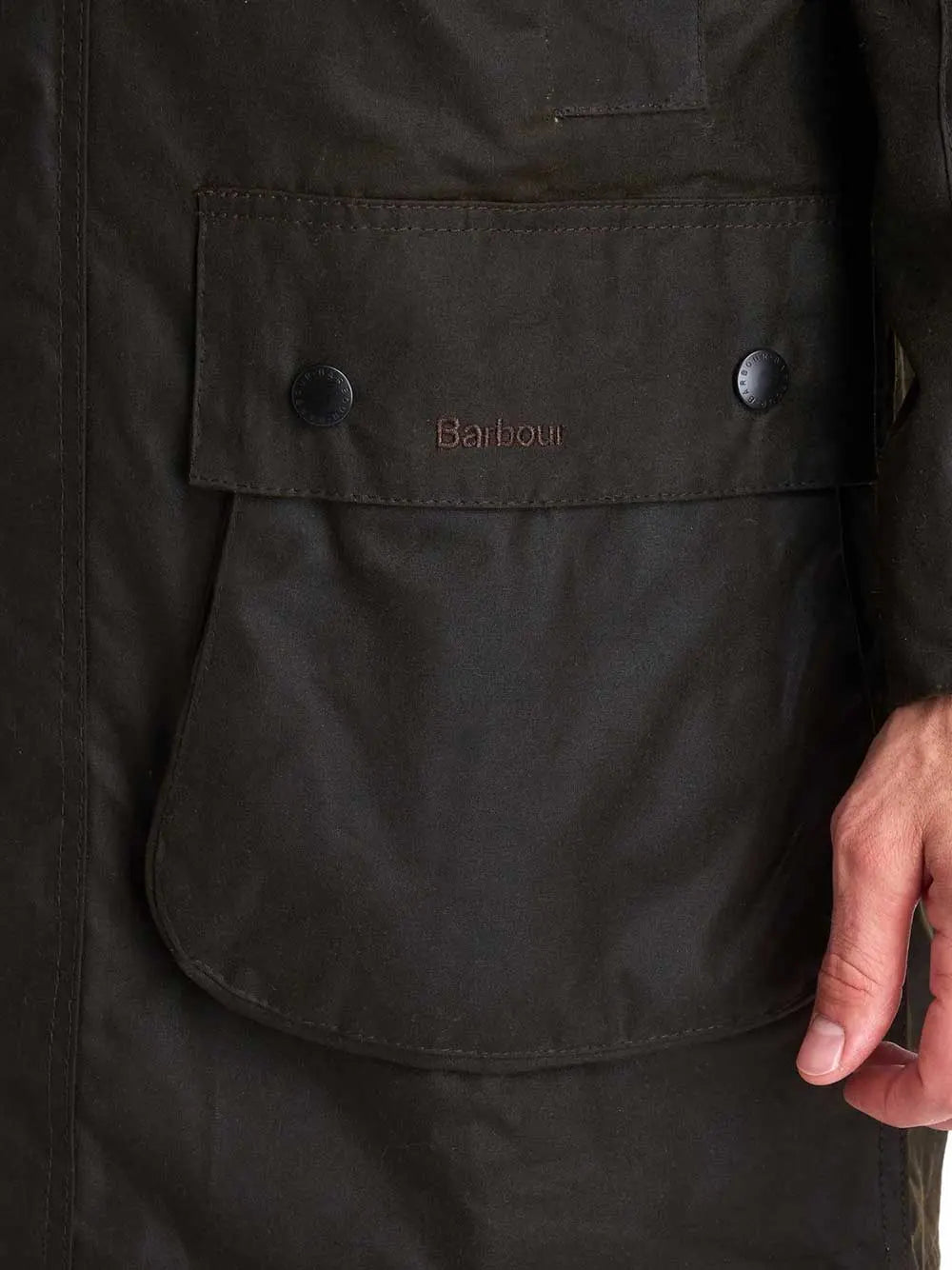 BARBOUR Wax Jacket - Mens Northumbria Classic 8oz Sylkoil - Olive