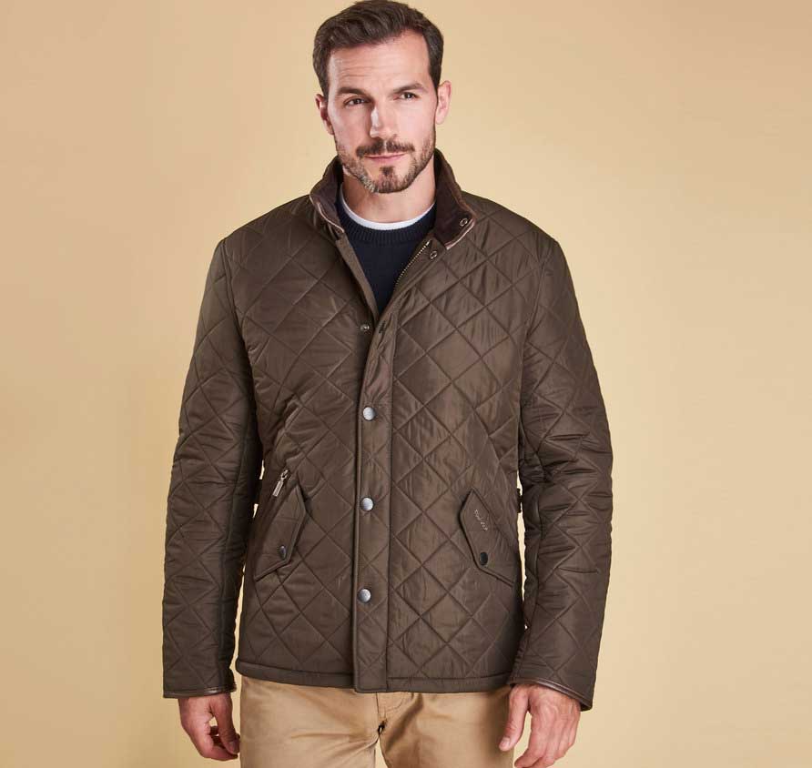 Barbour - Mens Powell Quilted Jacket with Fleece Lining