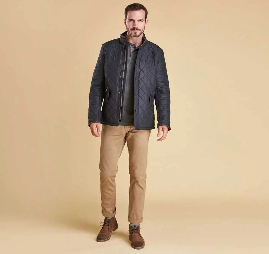 Barbour - Mens Powell Quilted Jacket with Fleece Lining