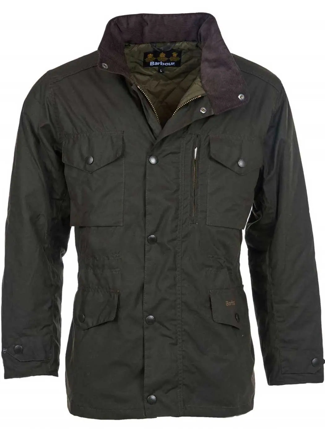 BARBOUR Wax Jacket - Mens Sapper 6oz Sylkoil - Olive