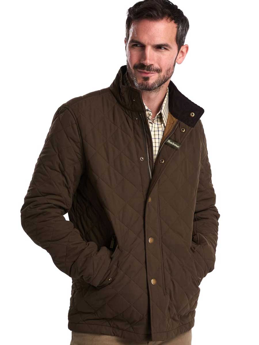 Barbour - Shoveler Quilted Jacket - Dark Olive