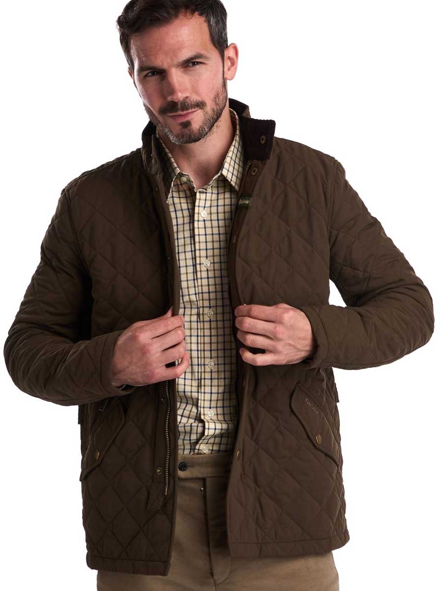 Barbour - Shoveler Quilted Jacket - Dark Olive