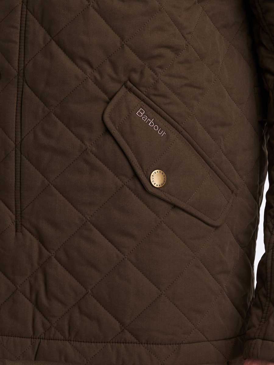 Barbour - Shoveler Quilted Jacket - Dark Olive