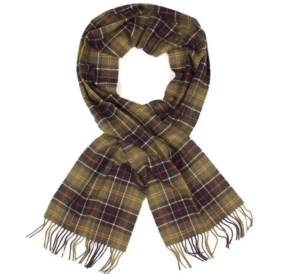 Barbour - Tartan Lambswool Scarf - Classic Green