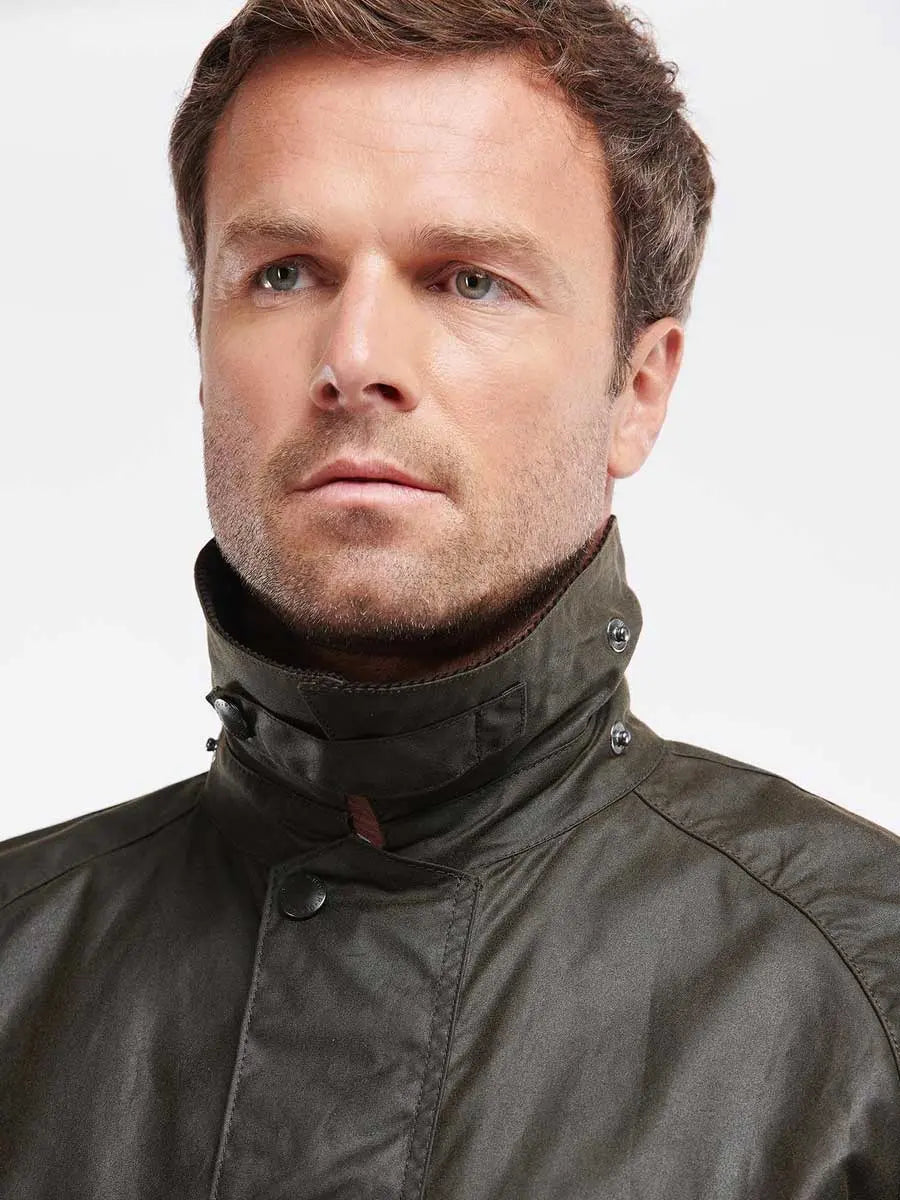 BARBOUR Bristol Wax Jacket - Mens - Olive