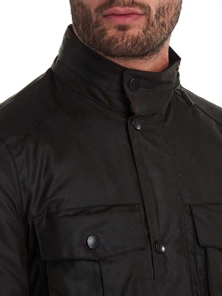 BARBOUR Wax Jacket - Mens Corbridge 6oz Sylkoil - Olive