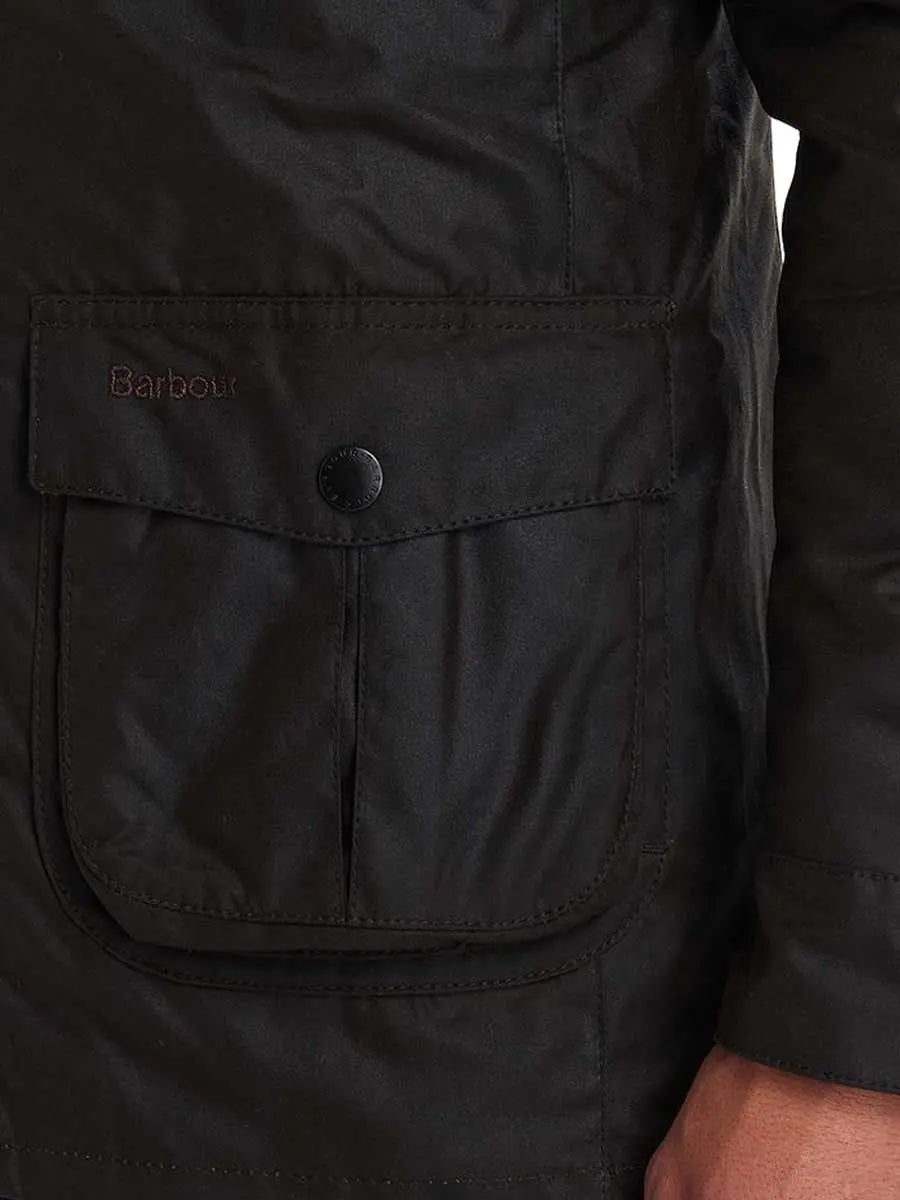 BARBOUR Wax Jacket - Mens Corbridge 6oz Sylkoil - Olive