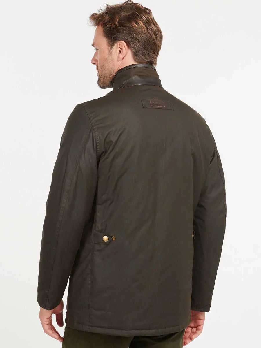 BARBOUR Prestbury Wax Jacket - Mens 6oz Sylkoil - Olive