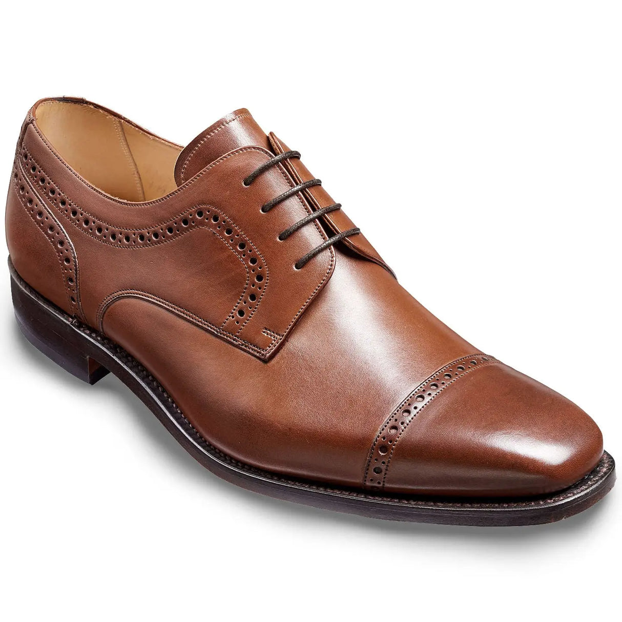 Barker Leo Derby Shoes - Hazelnut Calf