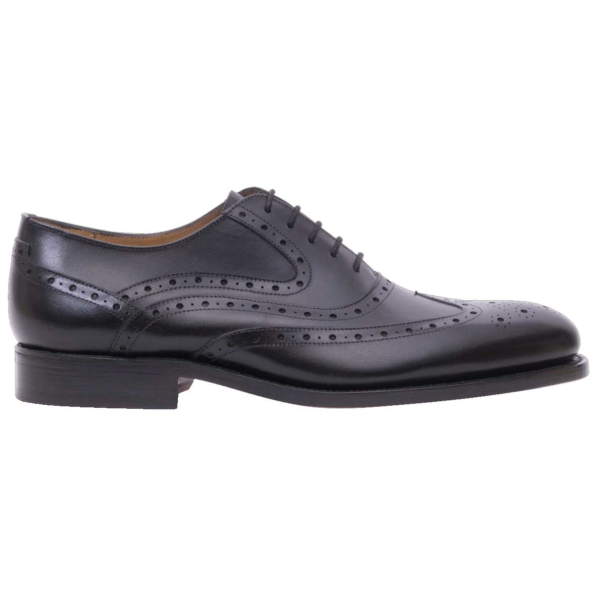 BARKER Liffey Shoes - Mens Brogue - Black Calf
