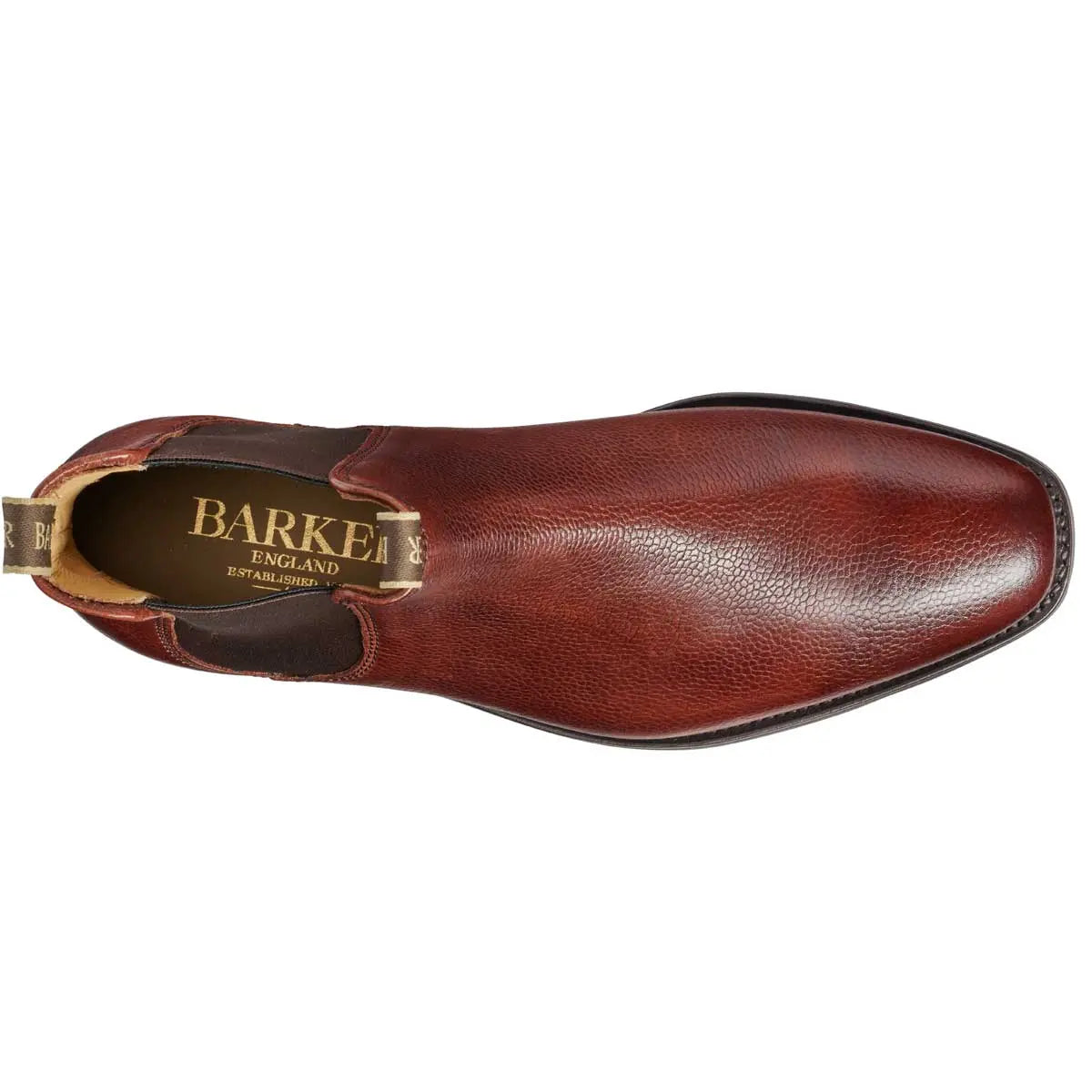 BARKER Mansfield Boots – Mens Chelsea – Cherry Grain