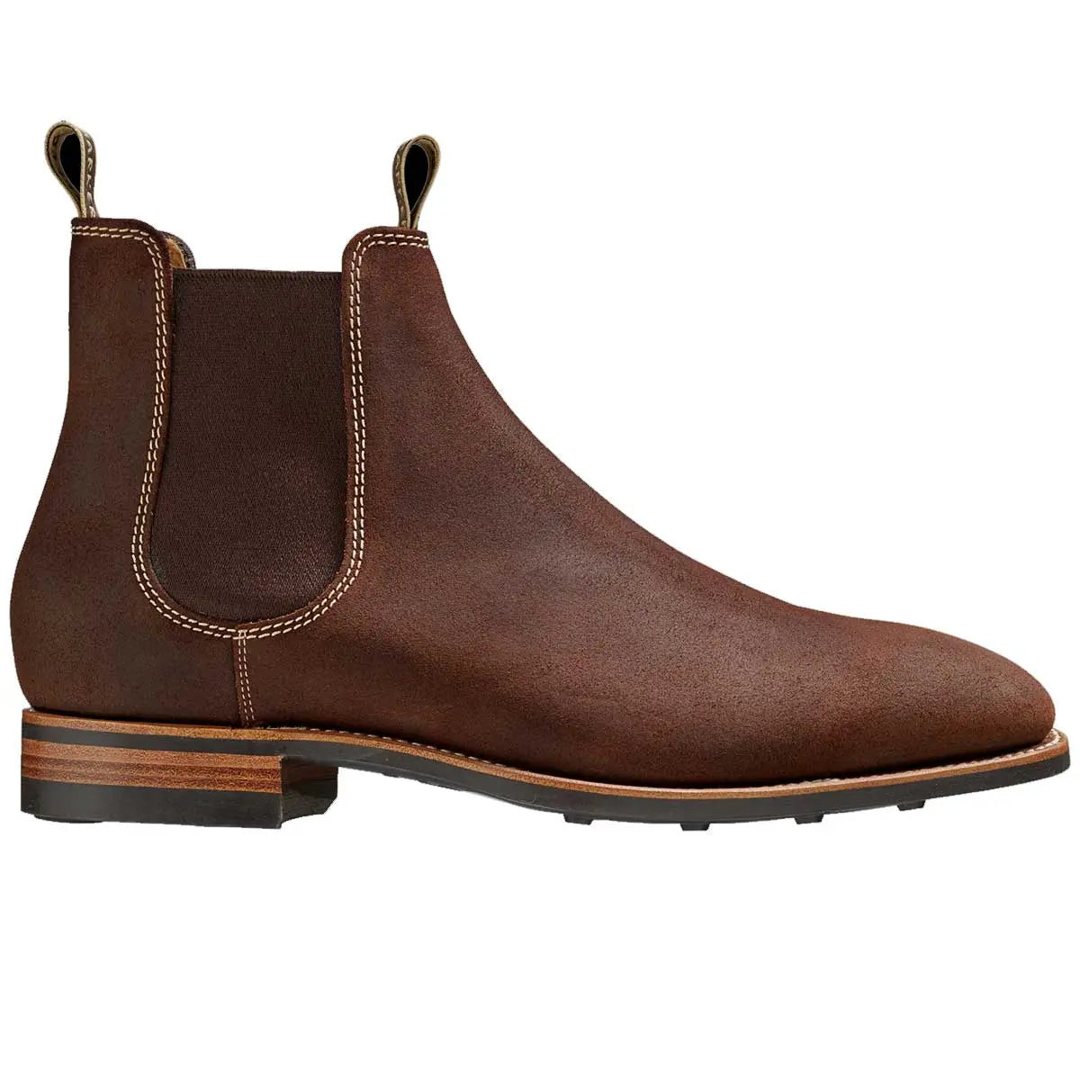 40% OFF BARKER Mansfield Chelsea Boots - Mens - Mid Brown Waxy Suede - SIZE UK 8 Barker Shoes