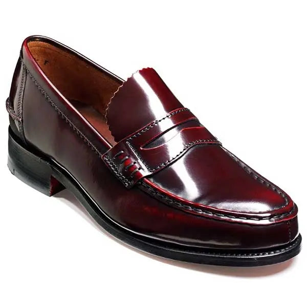 Barker Shoes - Caruso Burgundy Hi- Shine - Loafer