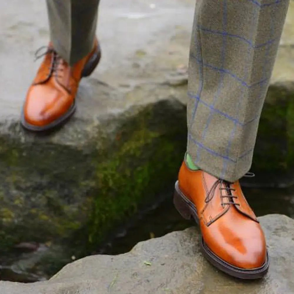BARKER Nairn Shoes – Mens Country Derby Dainite Sole – Cedar Calf Barker Shoes