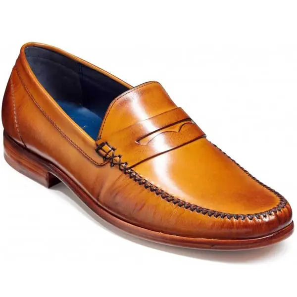 Barker Shoes - William Moccasin - Cedar Calf