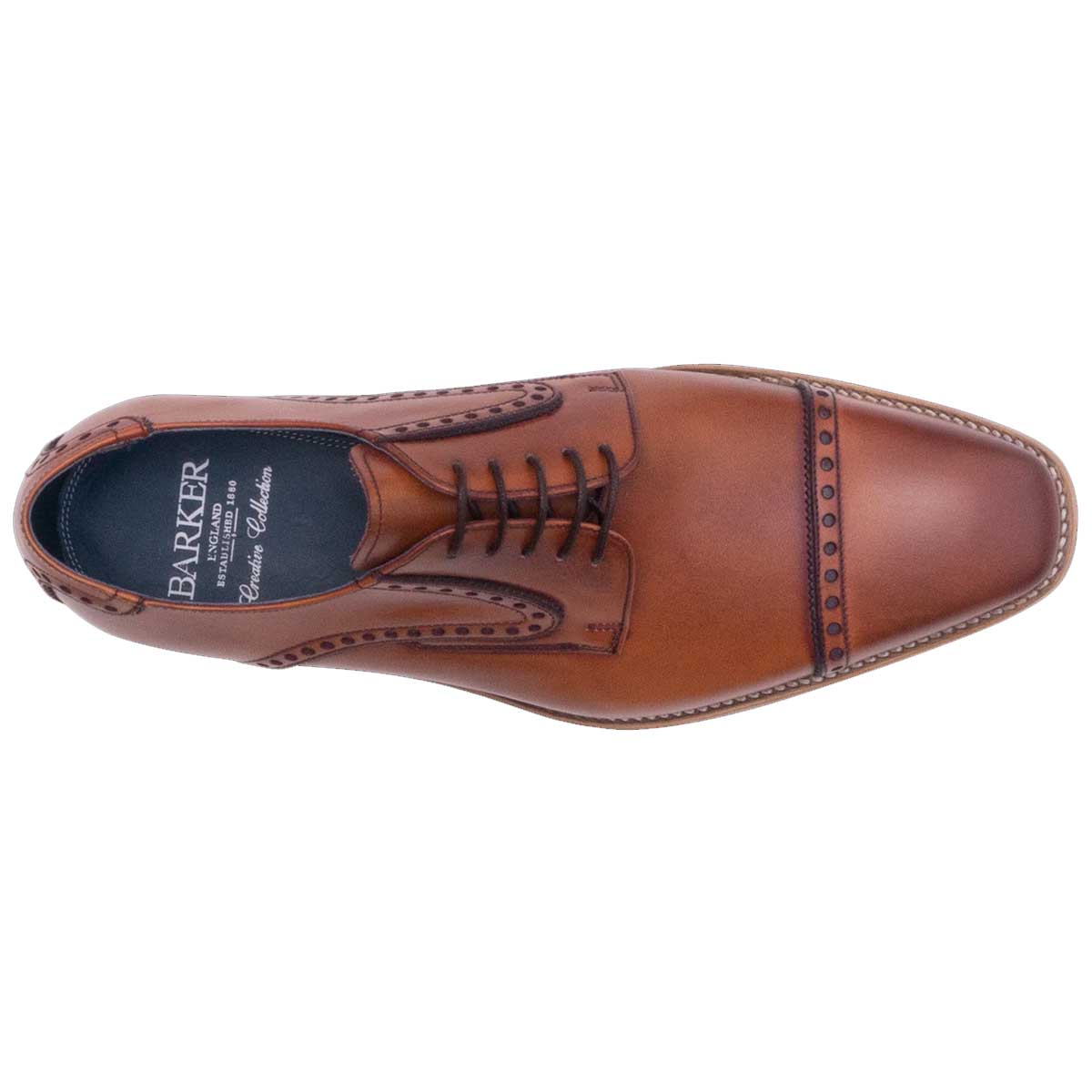 BARKER Stewart Shoes - Mens - Antique Rosewood/ Navy