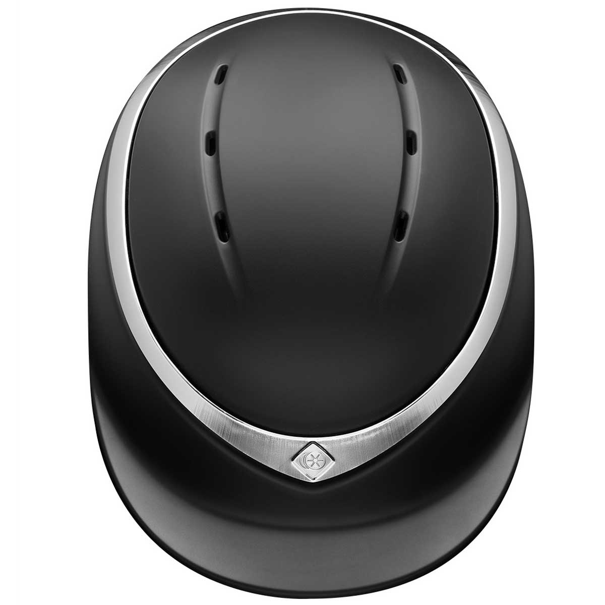 CHARLES OWEN Halo Riding Hat - Matt Black & Platinum