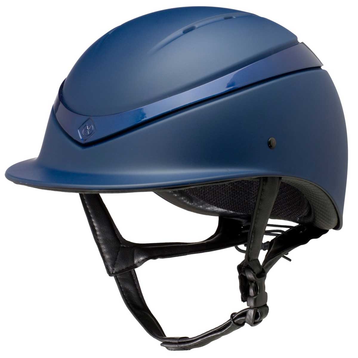 CHARLES OWEN Luna Riding Hat - Navy Matt & Navy Gloss