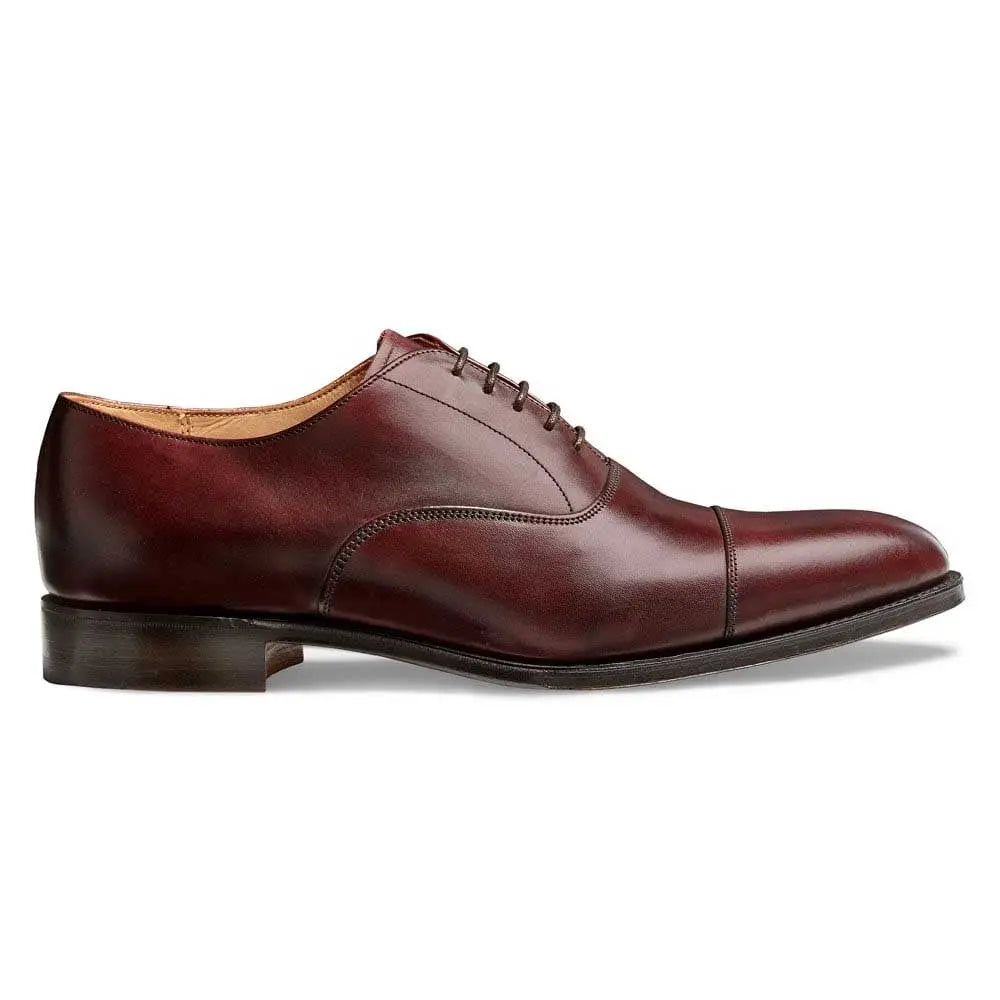 Cheaney - Lime Leather Sole Oxford Shoes - Burgundy Calf