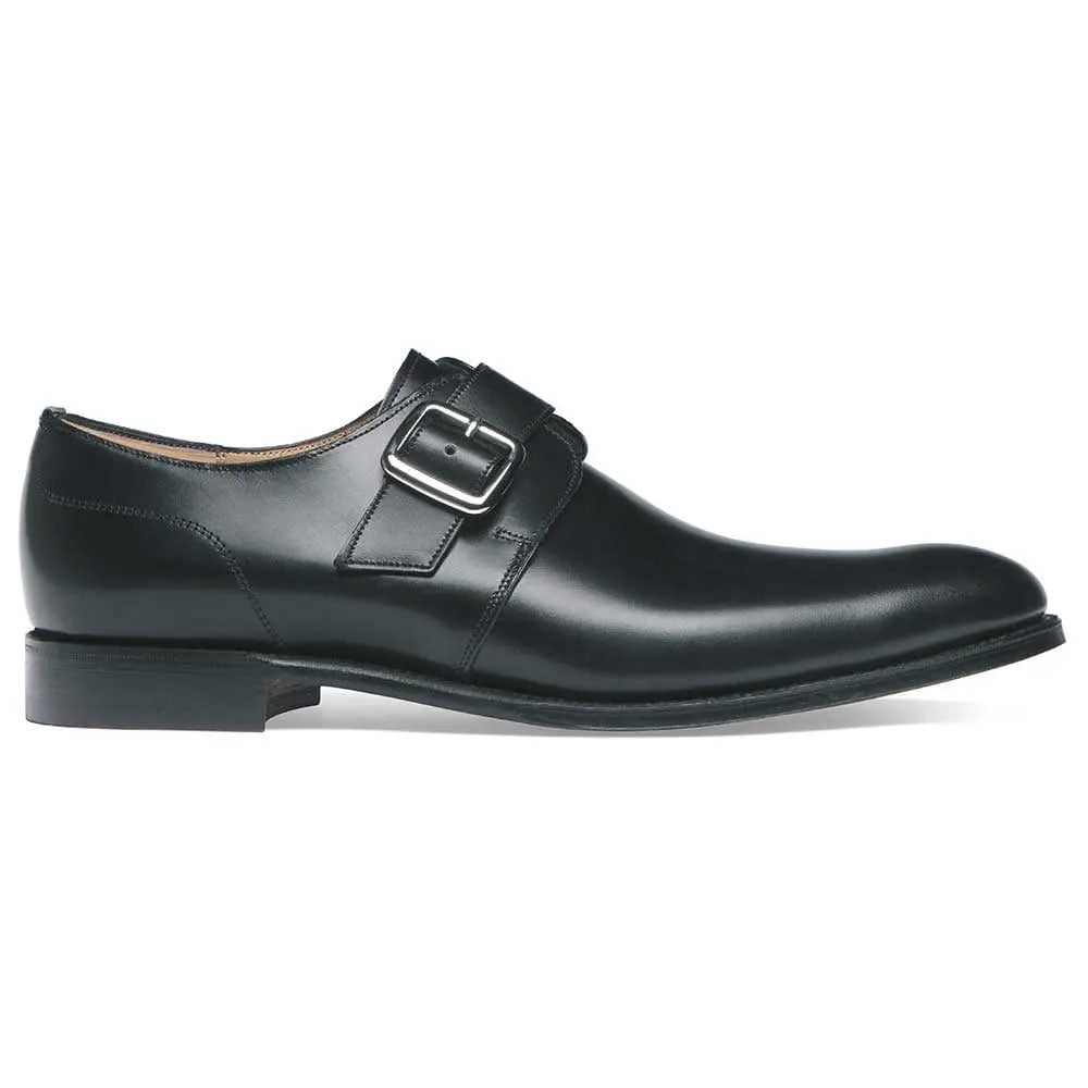 Cheaney - Moorgate Single Buckle Monk Shoes - Black Calf