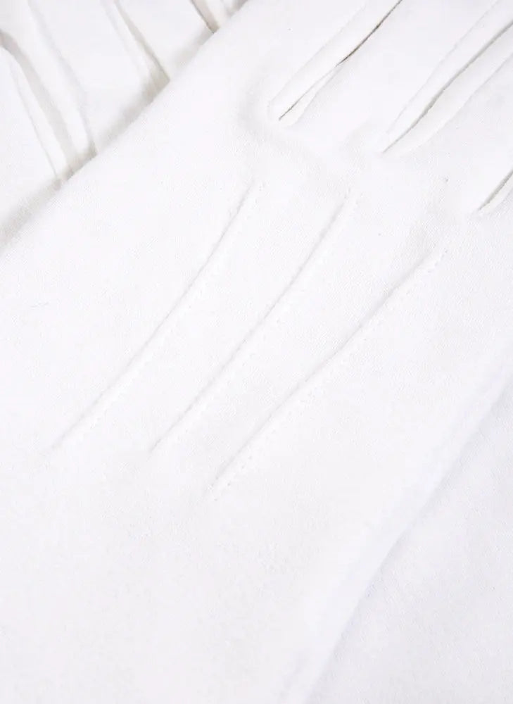 DENTS Curzon Cotton Dress Gloves - Mens Three-Point - White Dents