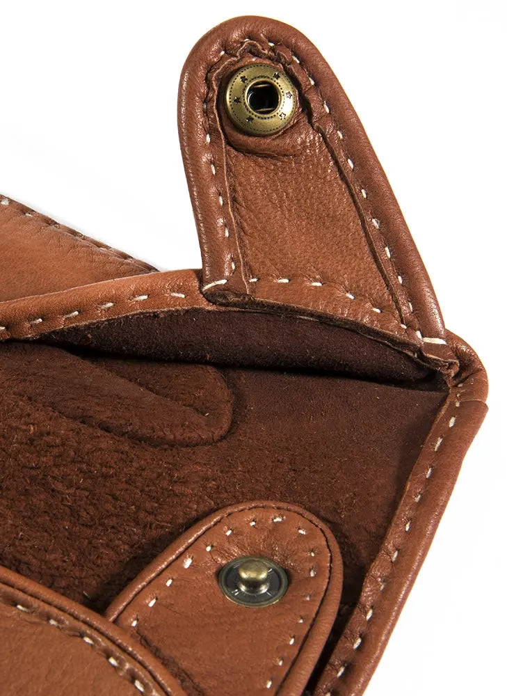DENTS Winchester Deerskin Driving Gloves - Mens Unlined - Havana Dents