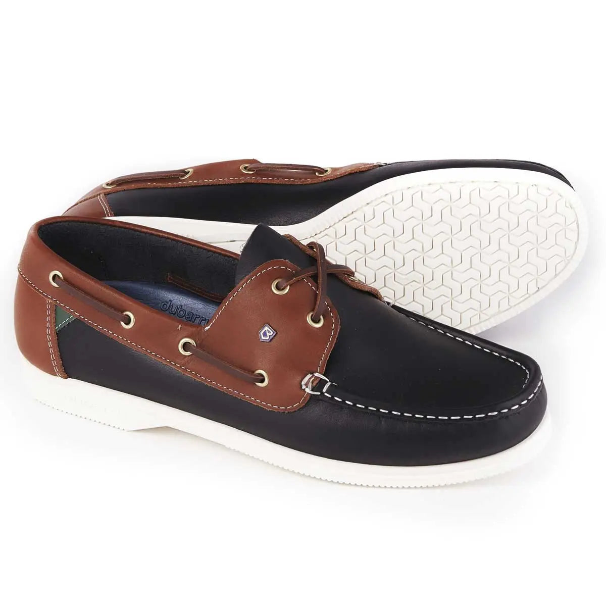 DUBARRY Deck Shoes - Men's Admirals - Navy / Brown