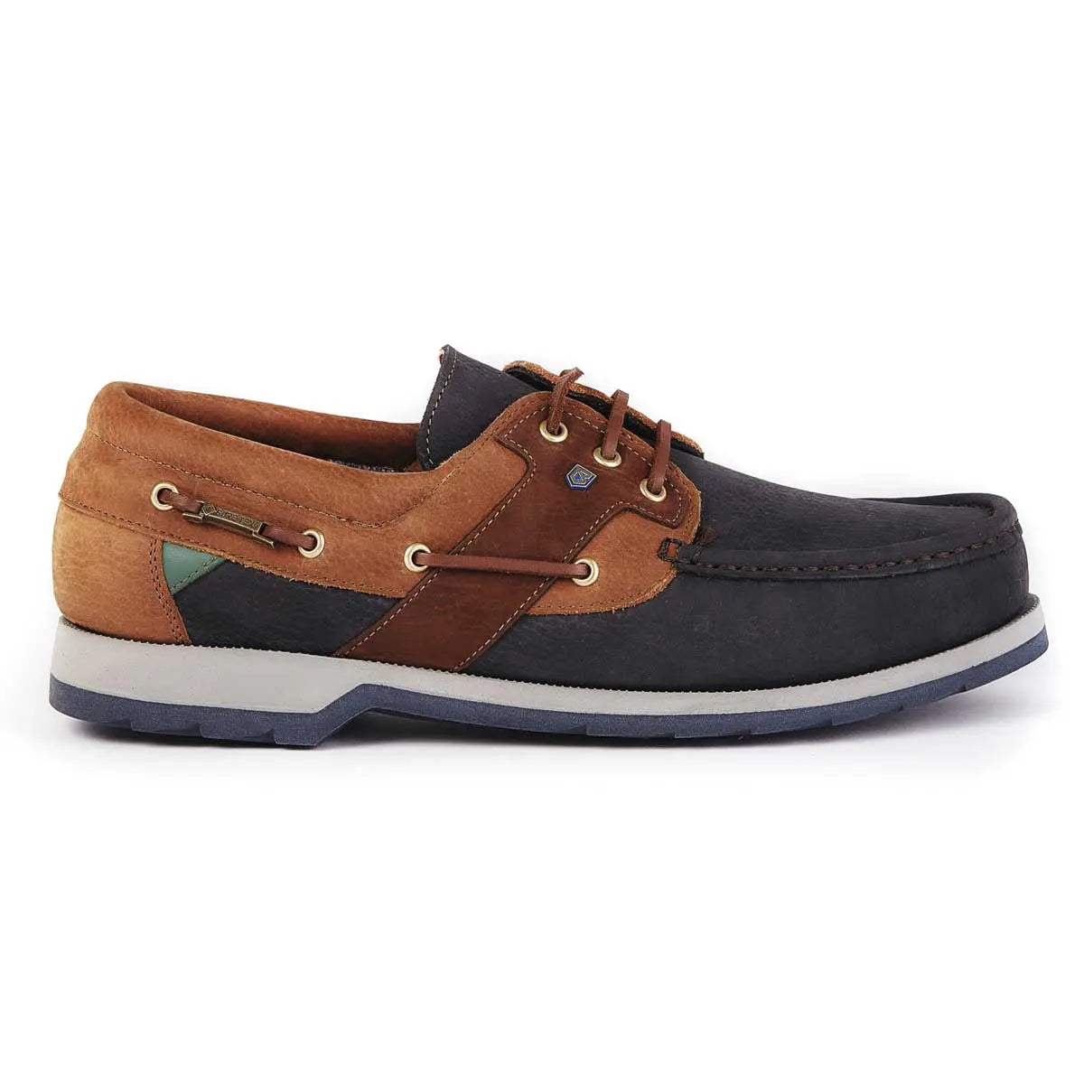 DUBARRY Clipper Deck Shoes - Men's Gore-Tex - Navy / Brown Dubarry