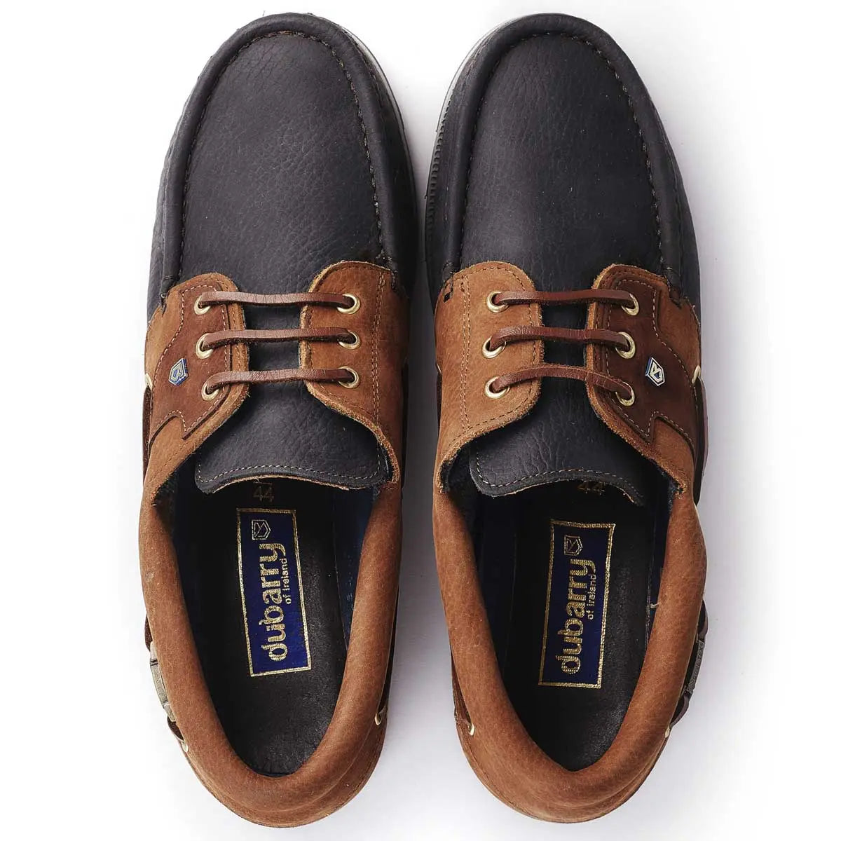 DUBARRY Deck Shoes - Men's Clipper Gore-Tex - Navy / Brown