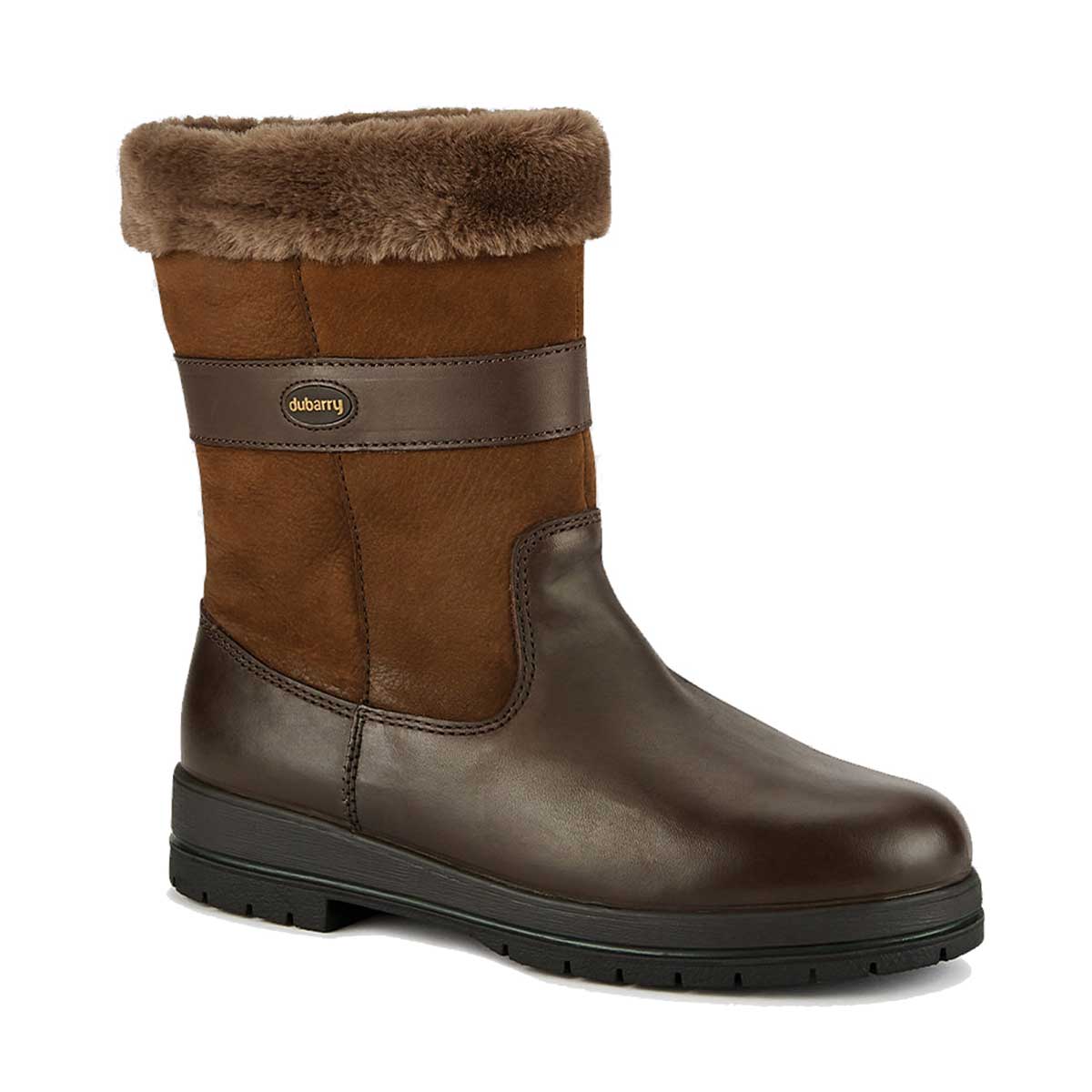 DUBARRY Foxrock Fur Lined Country Boots - Walnut