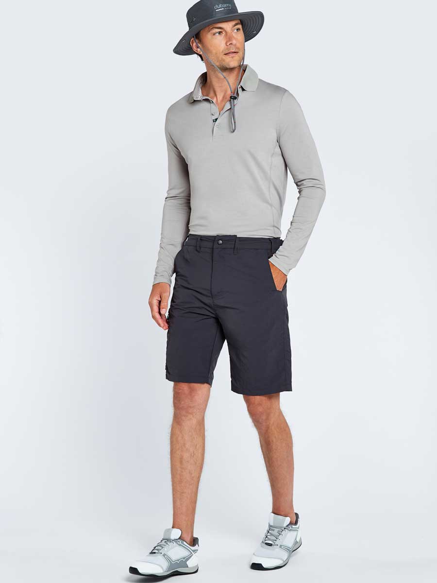 DUBARRY Freshford Unisex Long-Sleeved Technical Polo - Platinum