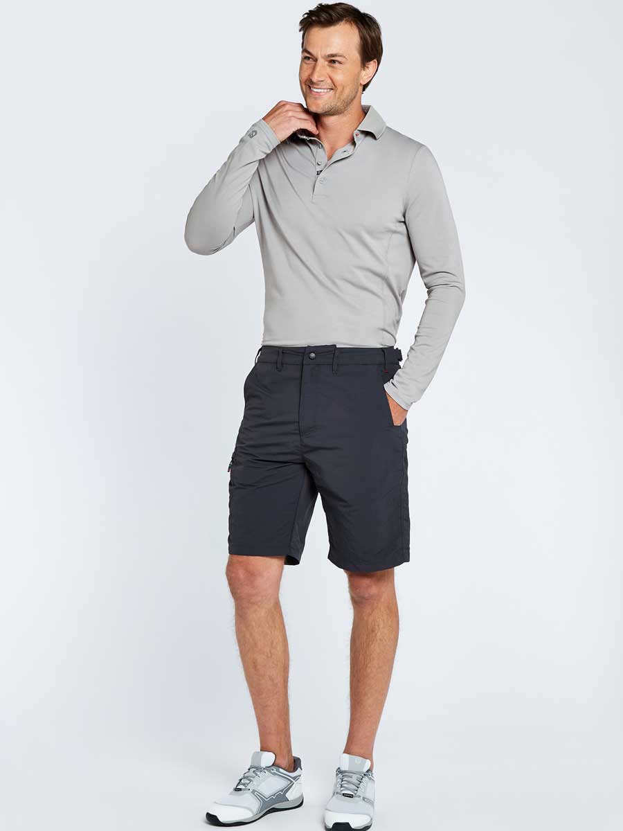 DUBARRY Freshford Unisex Long-Sleeved Technical Polo - Platinum