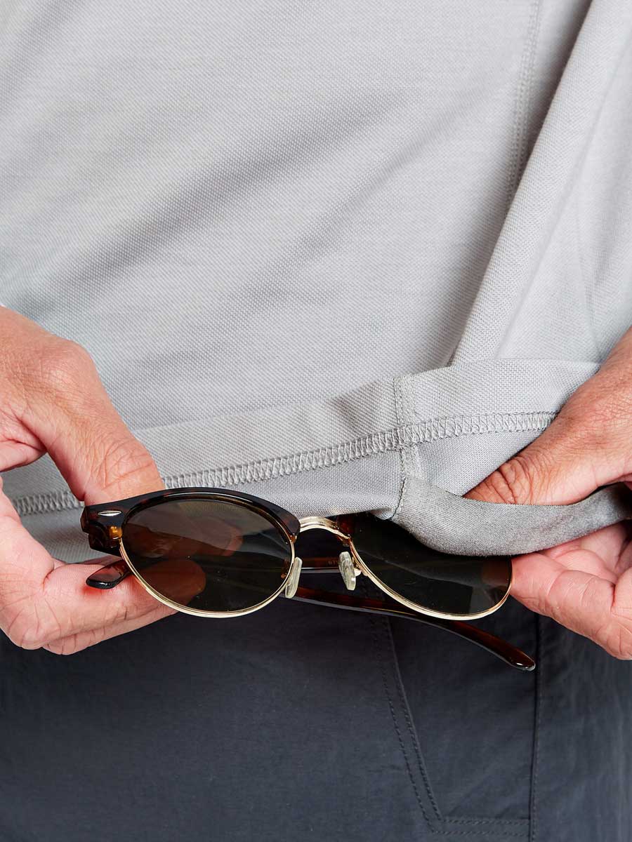 DUBARRY Freshford Unisex Long-Sleeved Technical Polo - Platinum