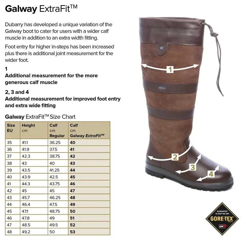 dubarry-galway-extra-fit-size-guide