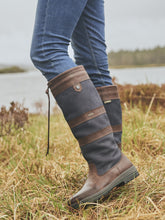 Load image into Gallery viewer, DUBARRY Galway Waterproof Leather Country Boots - Navy &amp; Brown
