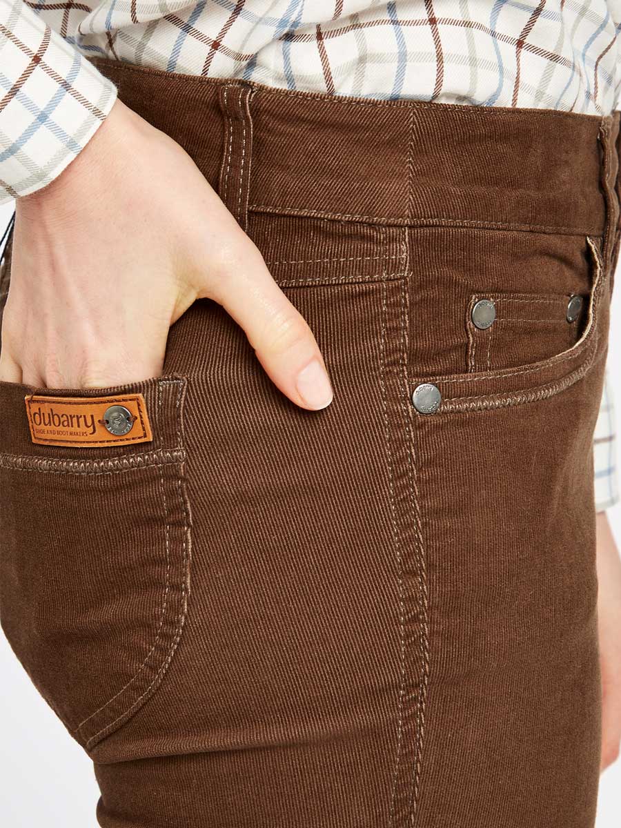 DUBARRY Honeysuckle Ladies Skinny Pincord Jeans - Mocha