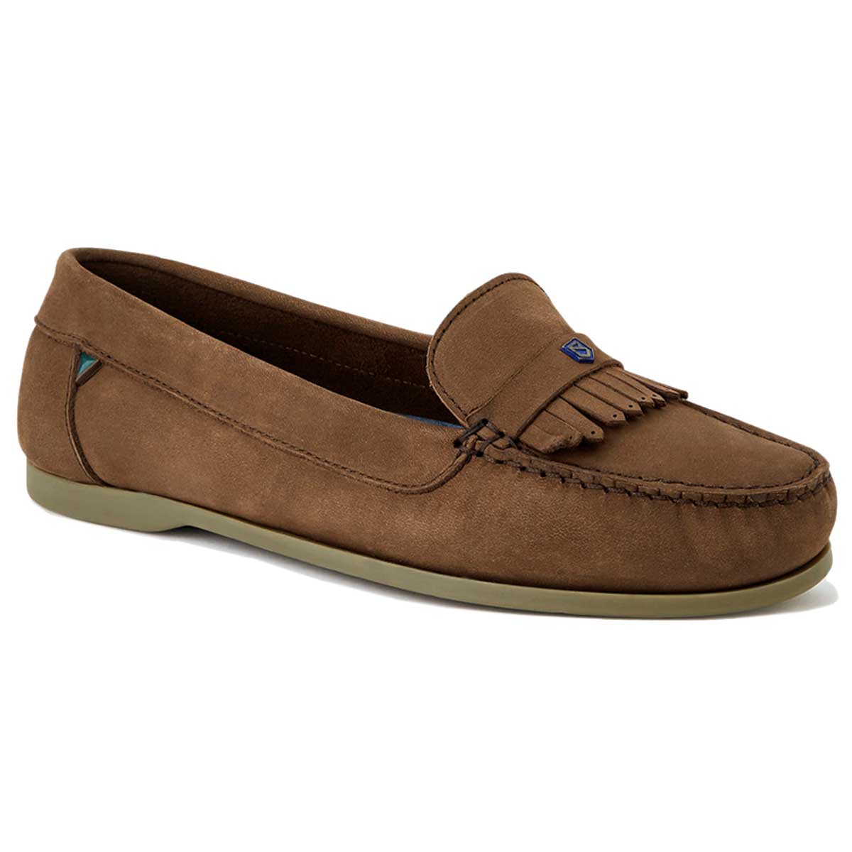 DUBARRY Ladies Florence Slip On Deck Shoes - Cafe