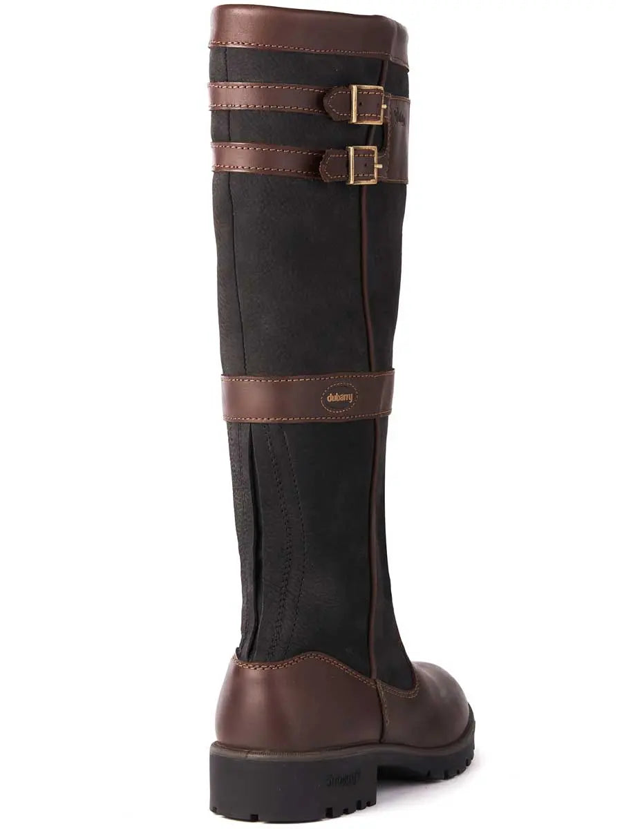 DUBARRY Longford Boots - Ladies Waterproof Gore-Tex Leather - Black & Brown