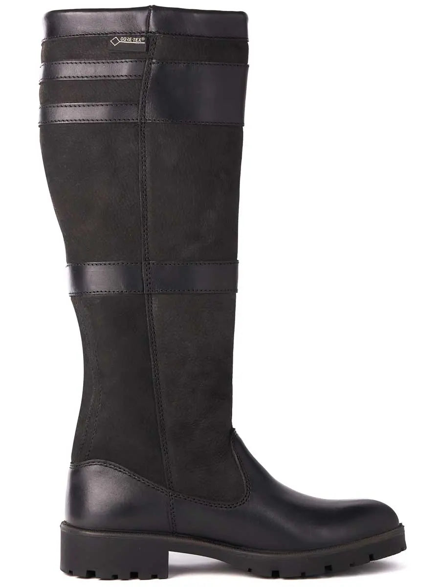 Dubarry Longford Boots - Ladies Waterproof Gore-Tex Leather - Black