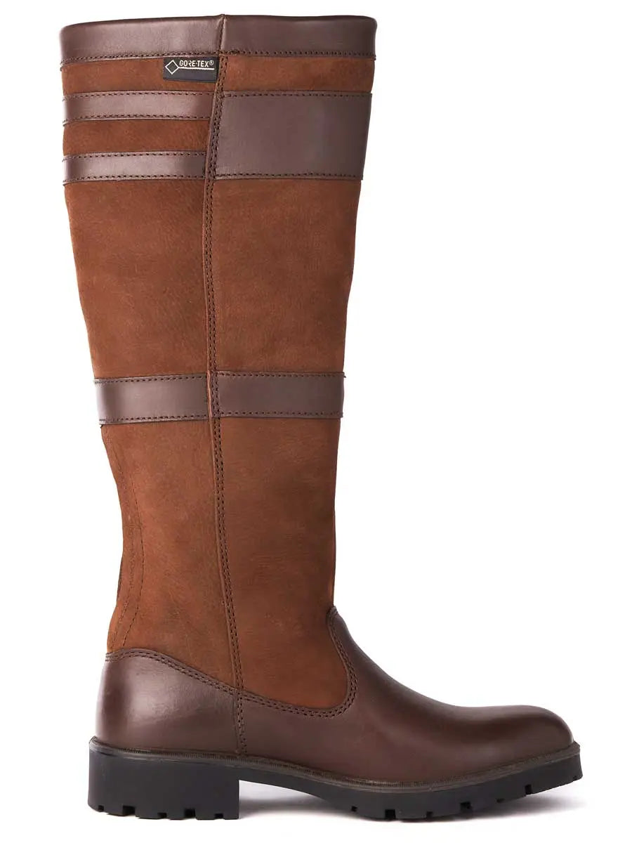 DUBARRY Longford Boots - Ladies Waterproof Gore-Tex Leather - Walnut