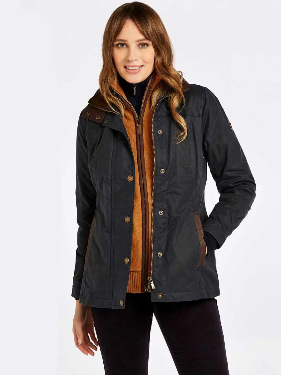 DUBARRY Ladies Mountrath Wax Jacket - Navy Dubarry