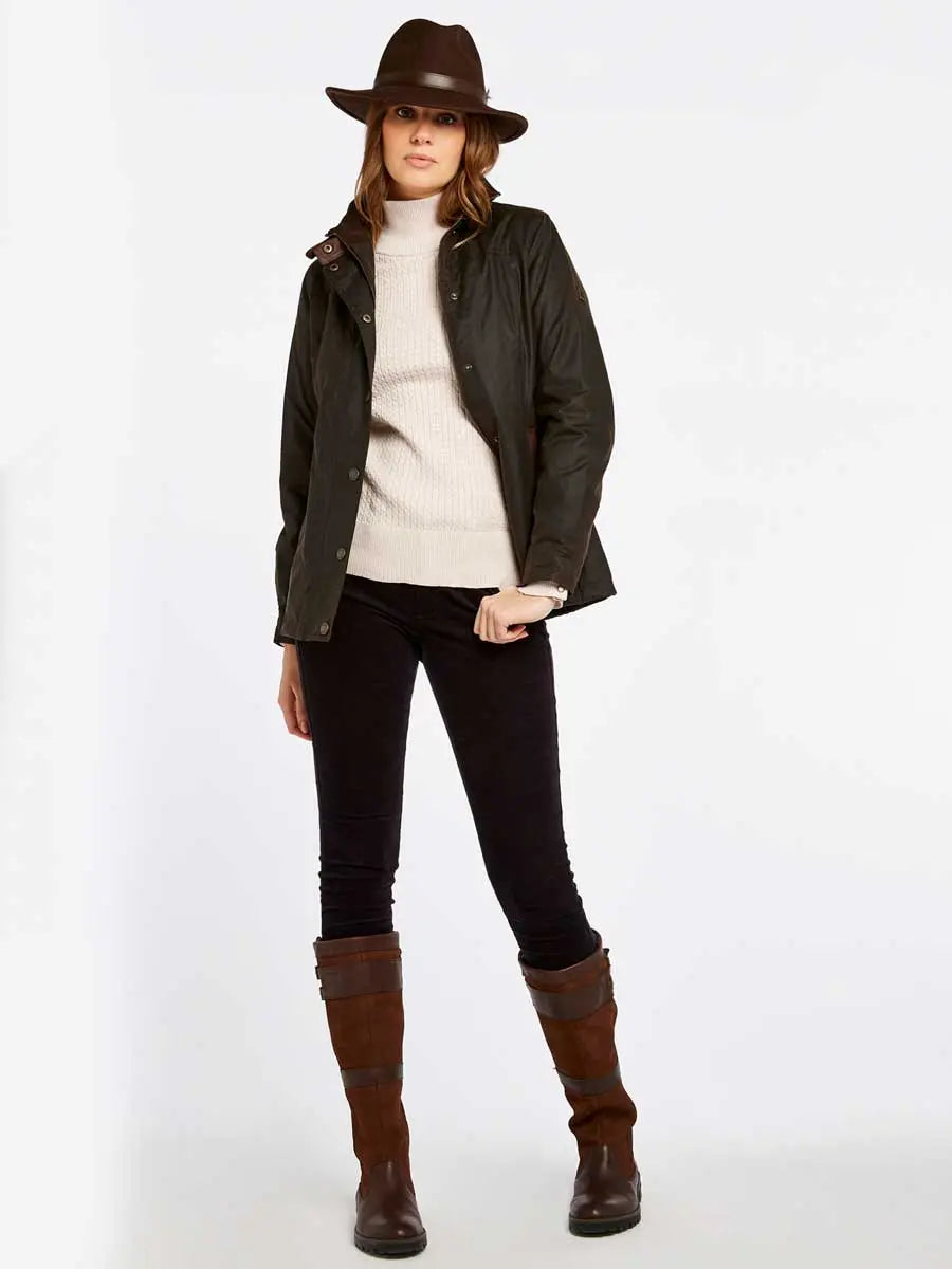 DUBARRY Mountrath Wax Jacket - Ladies - Olive