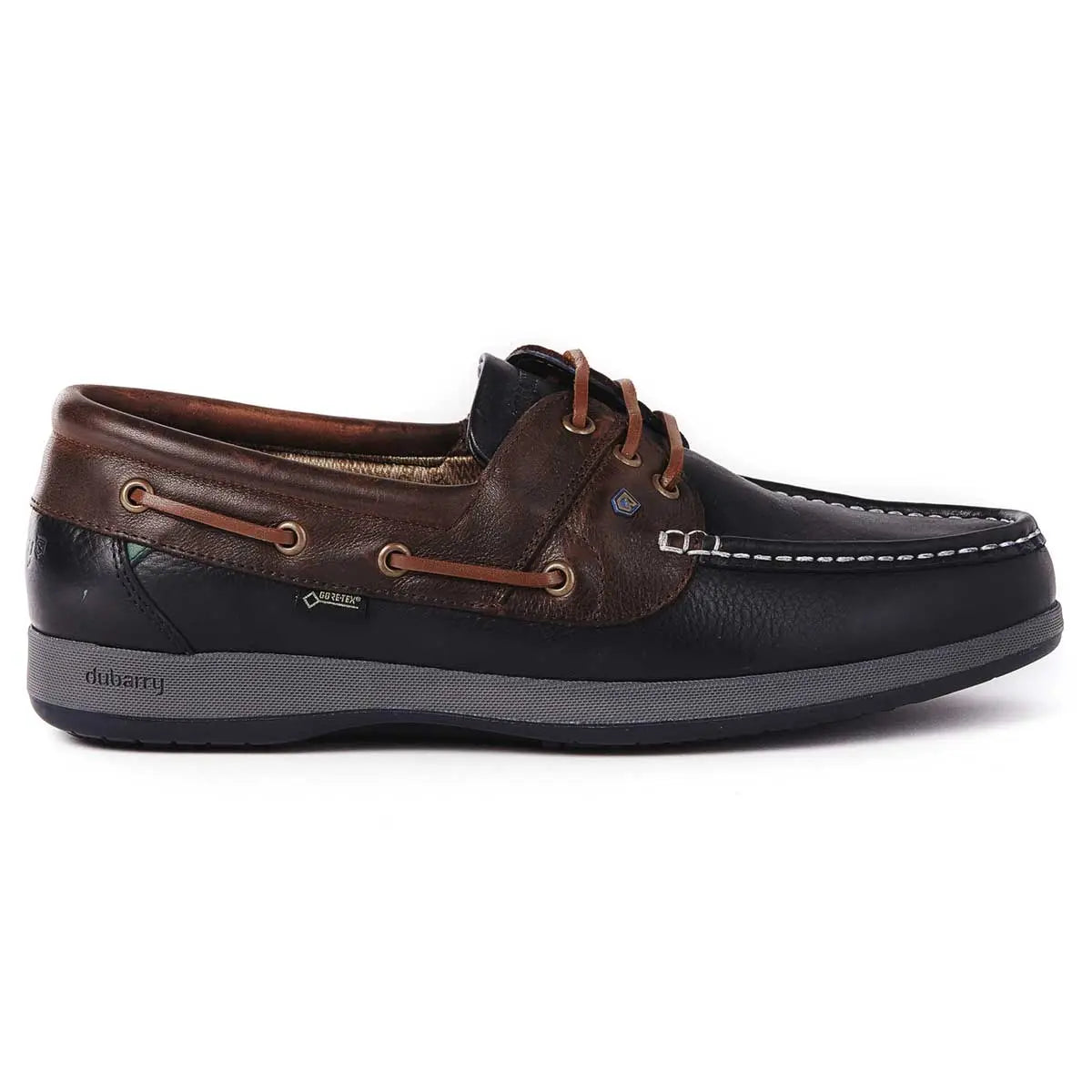 DUBARRY Deck Shoes - Men's Mariner Gore-Tex - Navy & Brown