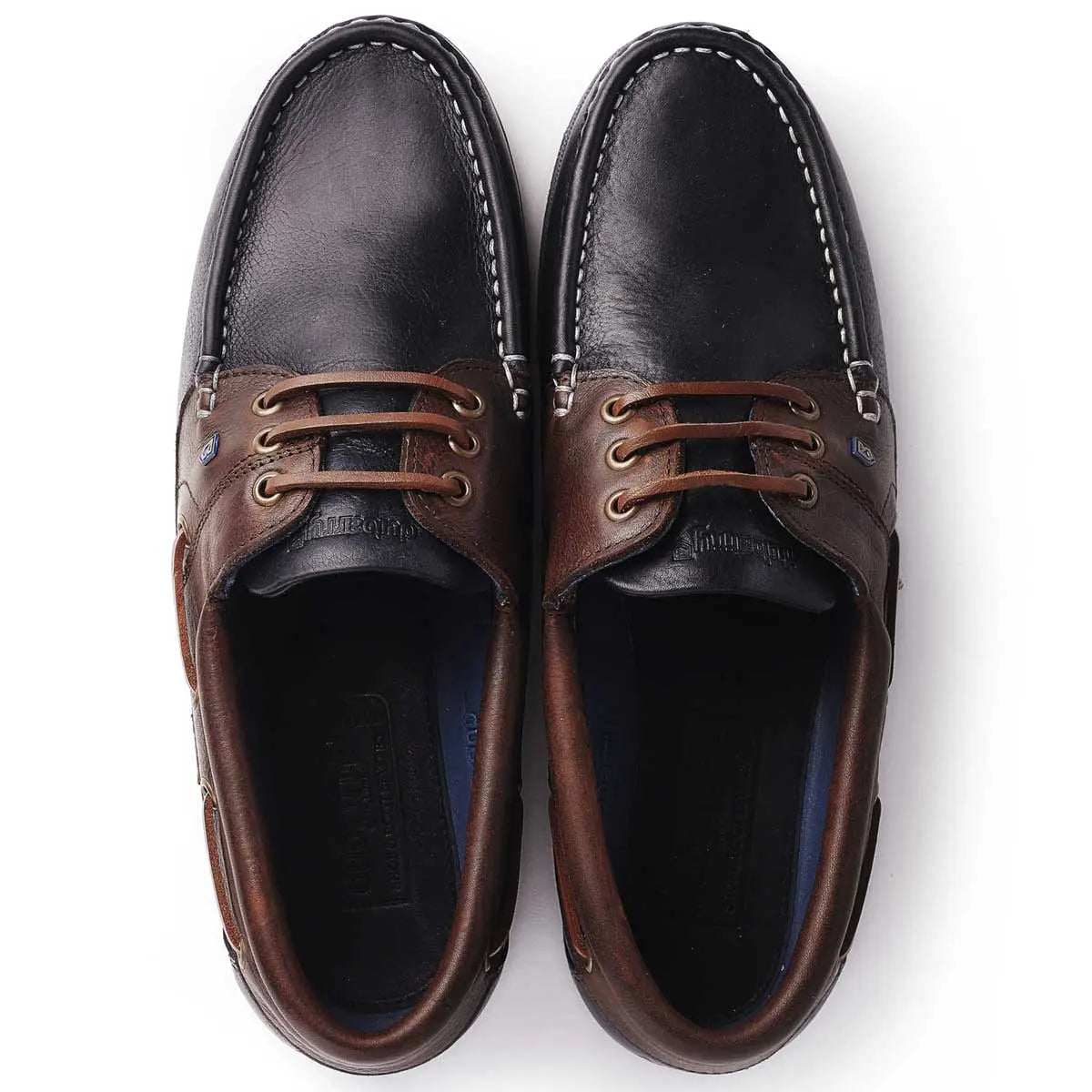 DUBARRY Deck Shoes - Men's Mariner Gore-Tex - Navy & Brown