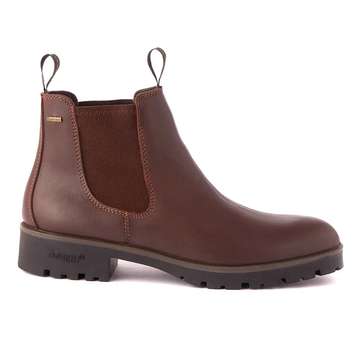 DUBARRY Chelsea Boots - Mens Antrim Gore-Tex Leather - Mahogany