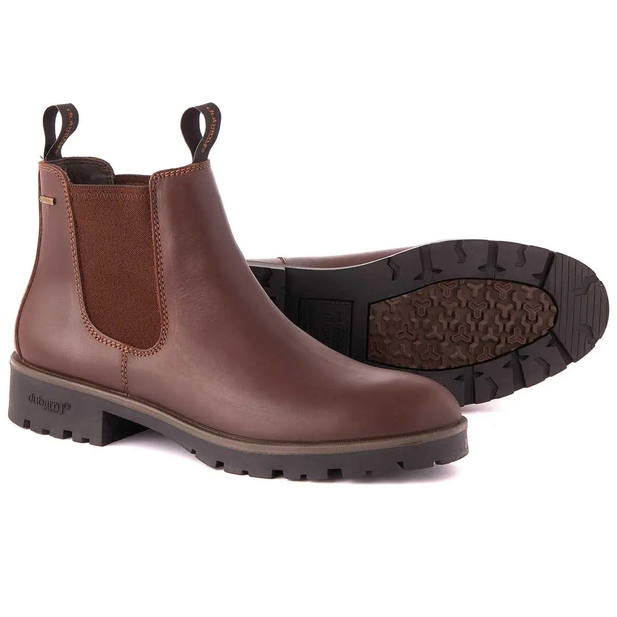 DUBARRY Chelsea Boots - Mens Antrim Gore-Tex Leather - Mahogany