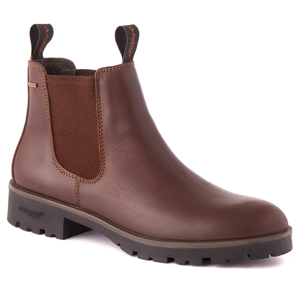 DUBARRY Antrim Chelsea Boots - Mens Gore-Tex Leather - Mahogany