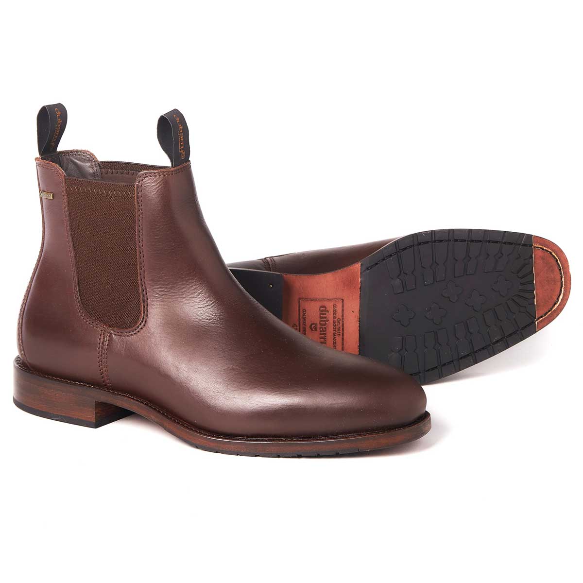 DUBARRY Kerry Chelsea Boots - Mens Gore-Tex Leather - Mahogany