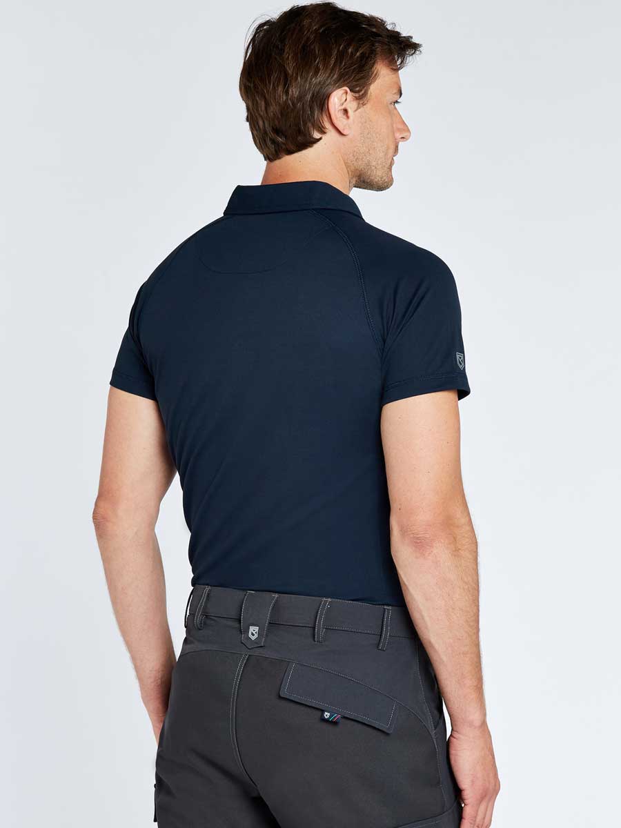 DUBARRY Menton Mens Short-Sleeve Technical Polo - Navy Dubarry