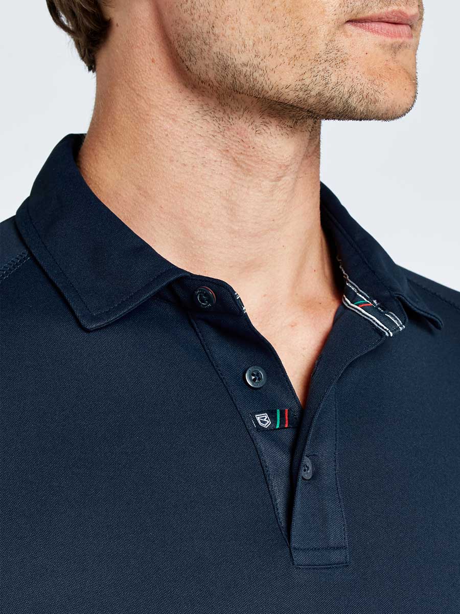 DUBARRY Menton Mens Short-Sleeve Technical Polo - Navy Dubarry